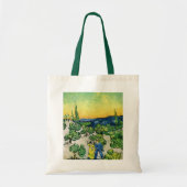 Landschap met paar wandelend van Vincent van Gogh Tote Bag (Voorkant)