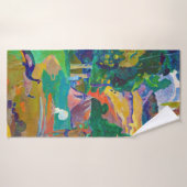 Landschap met pacocks, Gauguin Badhanddoek (Badhanddoek)