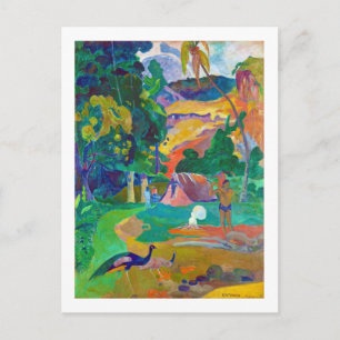 Landschap met pacocks, Gauguin Briefkaart