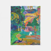 Landschap met pacocks, Gauguin Fleece Deken (Voorkant)