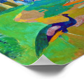Landschap met pacocks, Gauguin Poster (Hoek)
