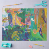 Landschap met pacocks, Gauguin Tissuepapier (Craft)