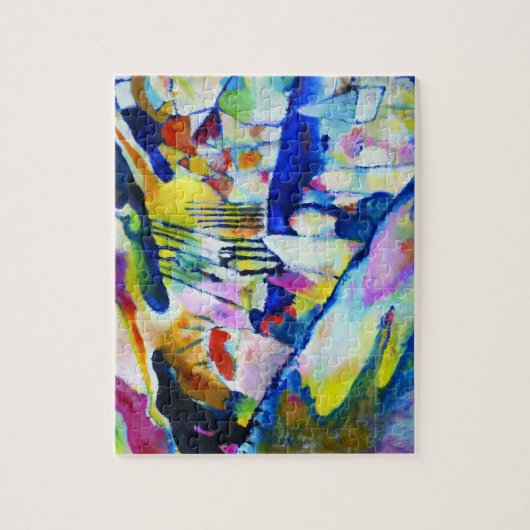 Landschap met Regen door Wassily Kandinsky Legpuzzel (Verticaal)