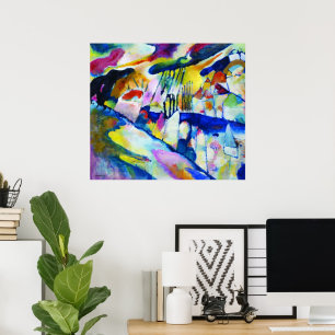Landschap met Regen door Wassily Kandinsky Poster