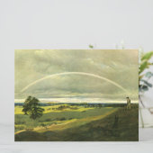 Landschap met regenboog (door Caspar David Friedri Kaart (Staand voorkant)