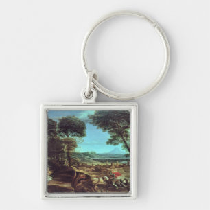 Landschap met St.George en de Draak, c.1610 Sleutelhanger