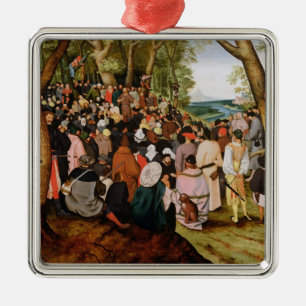 Landschap met St. John de Baptist Preaching Metalen Ornament