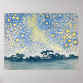 Landschap met sterren - Retro Elegance Poster (Voorkant)