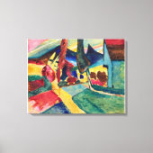 Landschap met twee Poplars Wassily Kandinsky Canvas Afdruk (Voorkant)