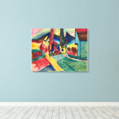 Landschap met twee Poplars Wassily Kandinsky Canvas Afdruk (Insitu (Houten vloer))