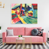 Landschap met twee Poplars Wassily Kandinsky Canvas Afdruk (Insitu (Woonkamer))
