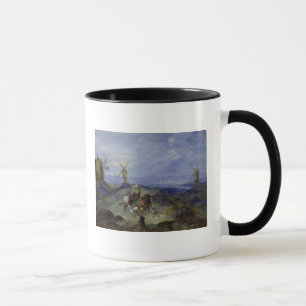 Landschap met twee windmolens, 1612 mok