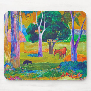 Landschap met varkens en paarden, Gauguin Muismat