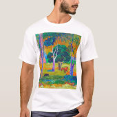 Landschap met varkens en paarden, Gauguin T-shirt (Voorkant)