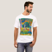 Landschap met varkens en paarden, Gauguin T-shirt (Voorkant volledig)