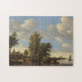 Landschap met veerboot, 1649 (olie op doek) legpuzzel (Horizontaal)
