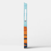 landschap met verlaten dal, bergen, donker w Case-Mate iPhone case (Achterkant / Links)