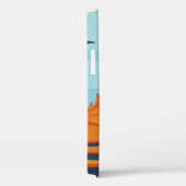 landschap met verlaten dal, bergen, donker w Case-Mate iPhone case (Achterkant / Rechts)