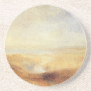 Landschap met verre rivierbaai door Joseph Turner Zandsteen Onderzetter