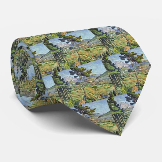 Landschap met Viaduct (Mont Sainte-Victoire) Stropdas (Opgerold)