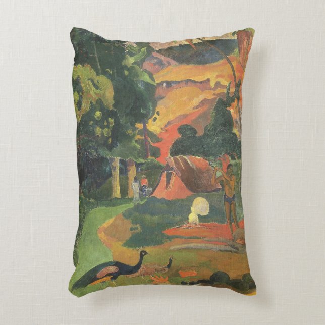 Landschap met voetgangers door Paul Gauguin Accent Kussen (Voorkant(Verticaal))