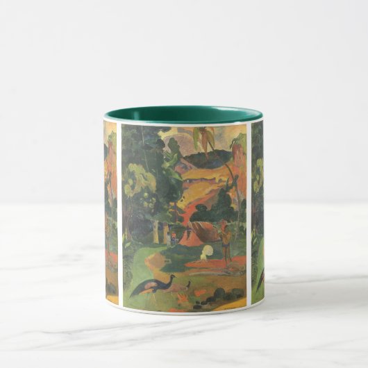 Landschap met voetgangers door Paul Gauguin Mok (Midden)