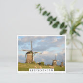 Landschap met windmolens en schapen briefkaart (Staand voorkant)