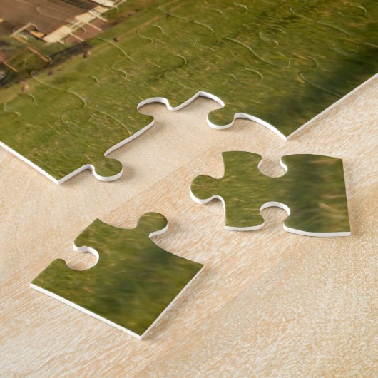 Landschap met windmolens en schapen legpuzzel (Zijkant)