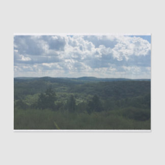 Landschap met worstdraad tissuepapier