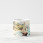 Landschap met zee- en zeilschepen espresso kop (Voorkant)