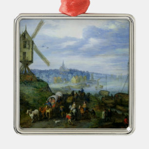Landschap Metalen Ornament