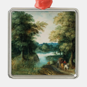 Landschap Metalen Ornament