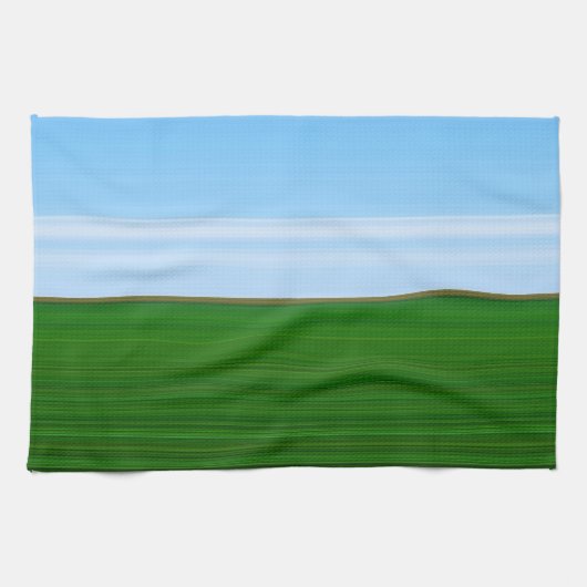 Landschap - Minimale stijl Theedoek (Horizontaal)