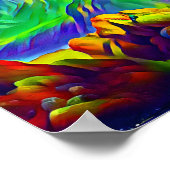 Landschap Mountains Poster (Hoek)