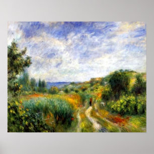 Landschap nabij Essoyes Poster