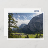 Landschap nabij Innertkirchen, Zwitserland Briefkaart (Voorkant / Achterkant)