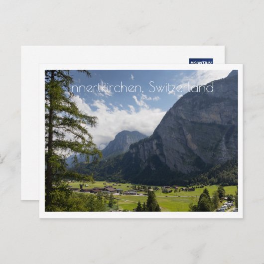 Landschap nabij Innertkirchen, Zwitserland Briefkaart (Voorkant / Achterkant)