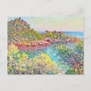 Landschap nabij Monte Carlo (door Claude Monet) Briefkaart
