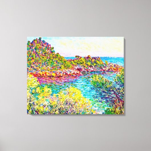Landschap nabij Montecarlo, 1883 Claude Monet Canvas Afdruk (Voorkant)