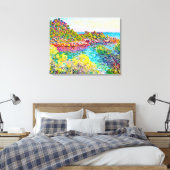 Landschap nabij Montecarlo, 1883 Claude Monet Canvas Afdruk (Insitu (Slaapkamer))