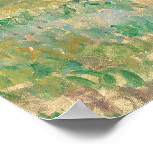 Landschap nabij Parijs - Paul Cézanne Fine Art Poster (Hoek)