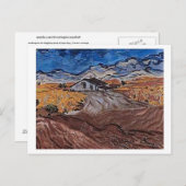 Landschap nabij Saint-Rémy, Vincent van Gogh Briefkaart (Voorkant / Achterkant)