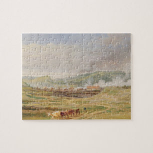 Landschap nabij Swansea, South Wales (olie op het Legpuzzel