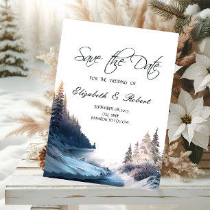 Landschap, Natuur, bosrivier sparen de datum Save The Date