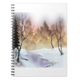 landschap natuur sneeuw sneeuwdag winter notitieboek