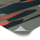 Landschap Natuurlijke zonsondergang Landschap Natu Poster (Hoek)