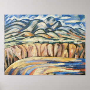 Landschap, New Mexico door Marsden Hartley, Fijne Poster