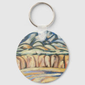 Landschap, New Mexico door Marsden Hartley, Fine A Sleutelhanger (Voorkant)