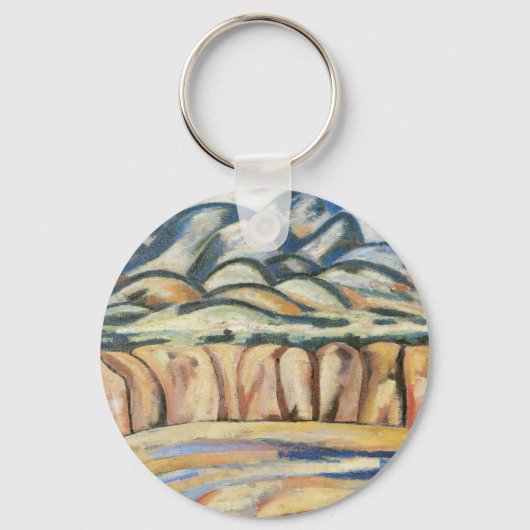 Landschap, New Mexico door Marsden Hartley, Fine A Sleutelhanger (Voorkant)