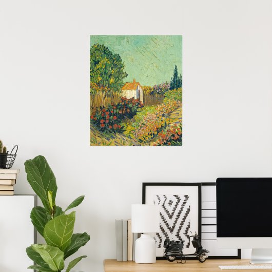 Landschap - niet Vincent van Gogh Fine Art Poster (Thuiskantoor)